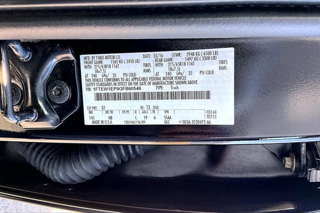 2016 Ford F-150 Lariat