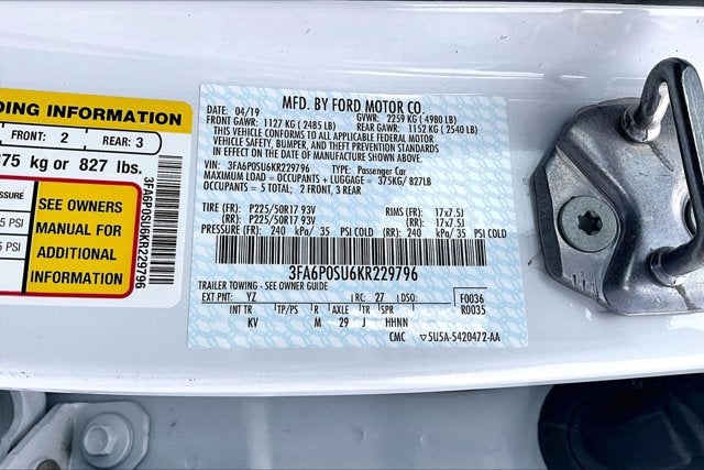 2019 Ford Fusion Energi Titanium