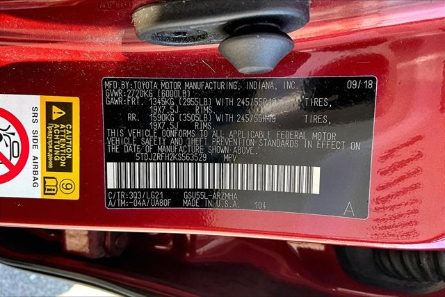 2019 Toyota Highlander SE