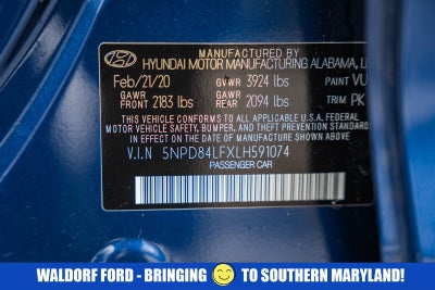 2020 Hyundai Elantra Value Edition