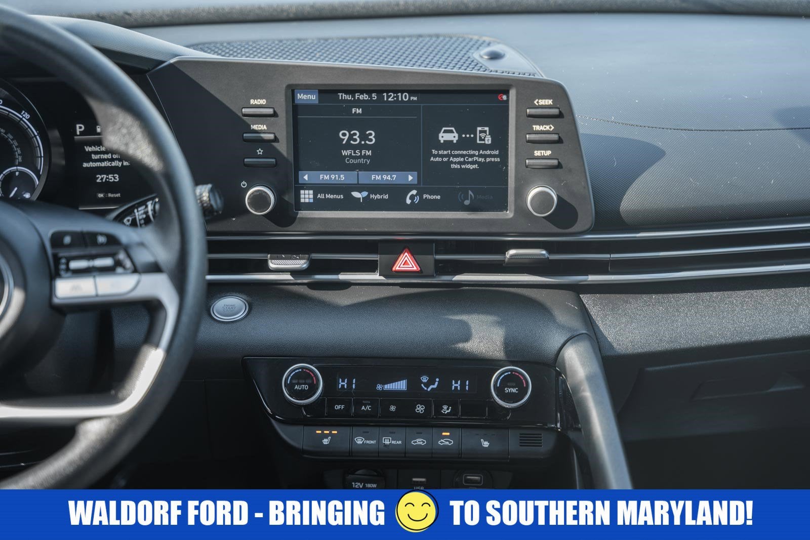 2021 Hyundai Elantra Hybrid Blue