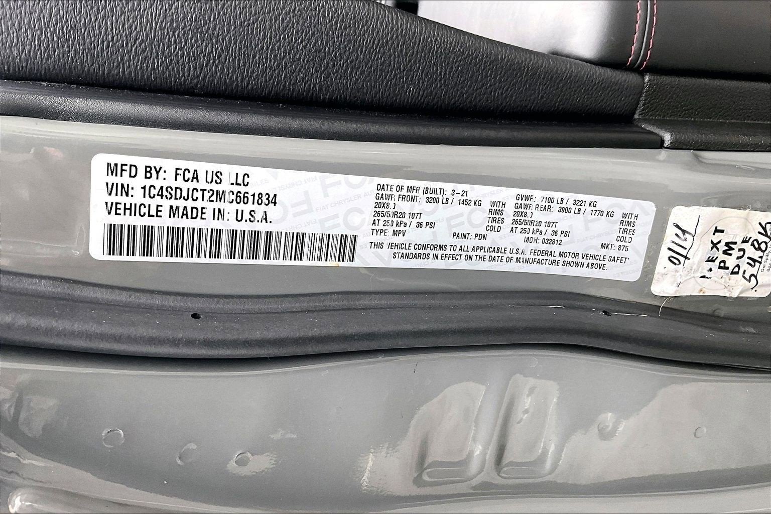 2021 Dodge Durango R/T AWD