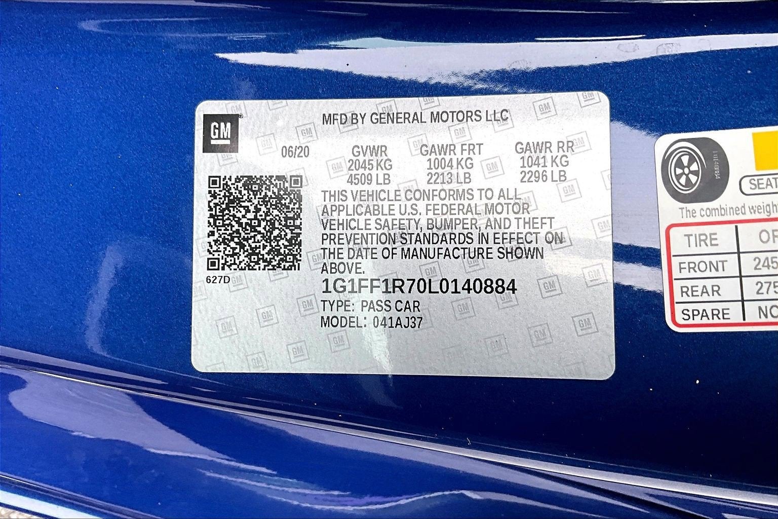 2020 Chevrolet Camaro 1SS