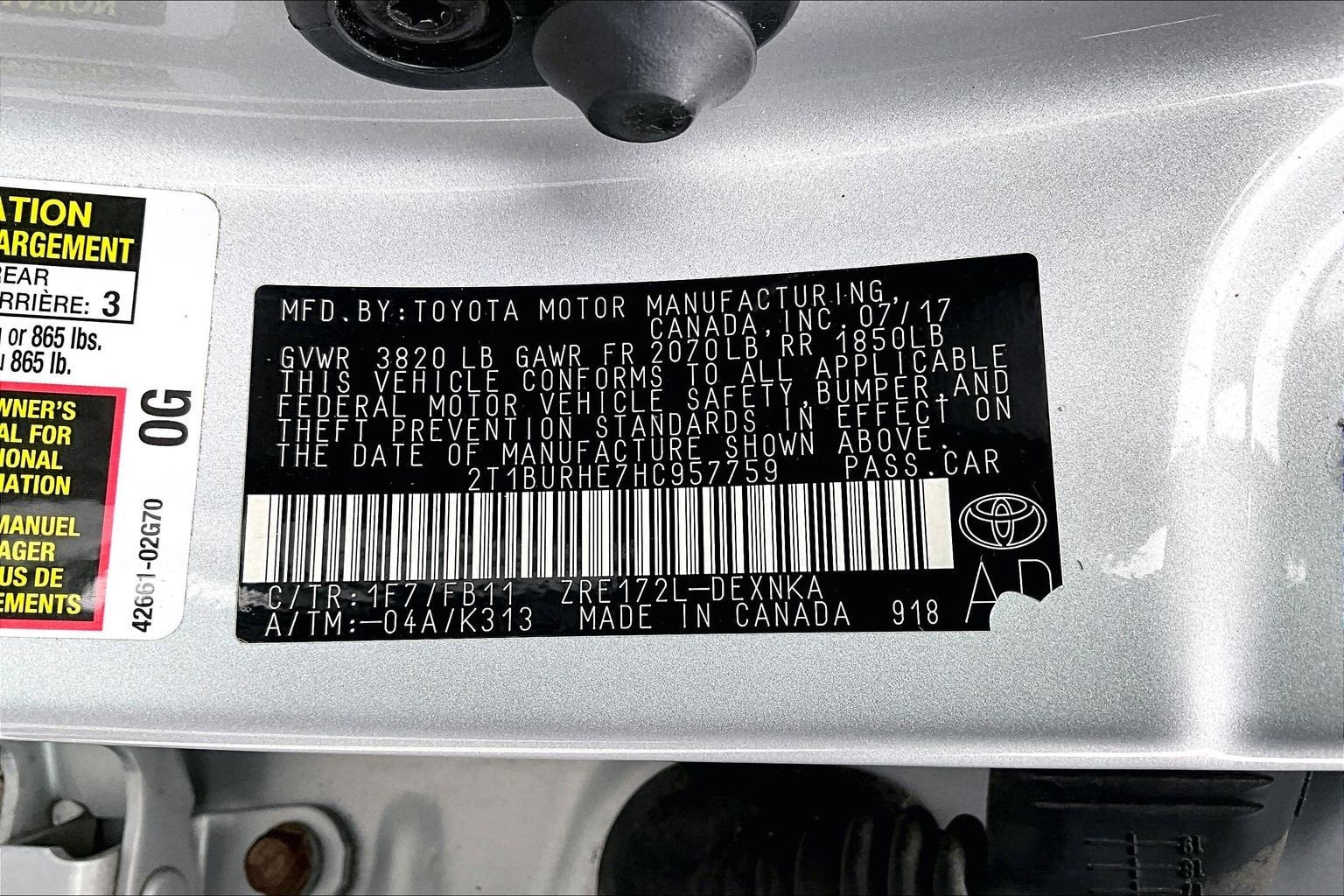 2017 Toyota Corolla LE