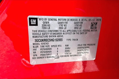 2017 Chevrolet Silverado 1500 LT