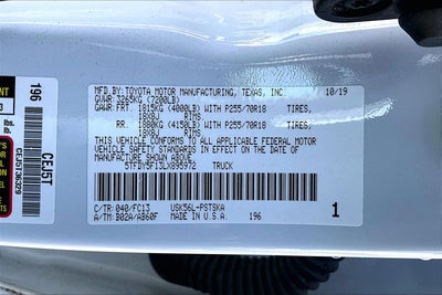 2020 Toyota Tundra SR5