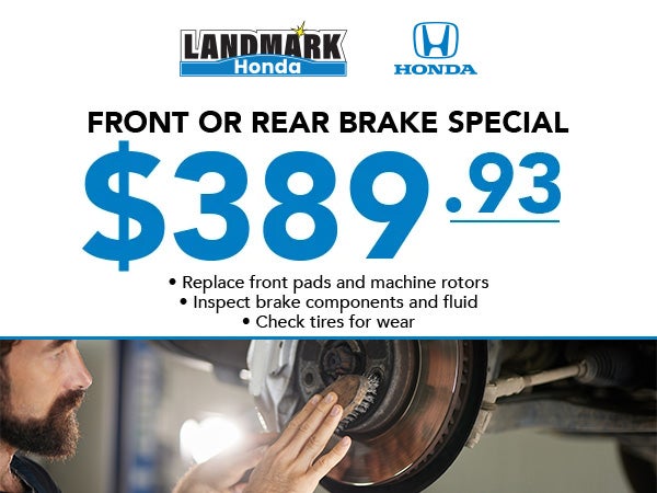 Front of Rear Brake Special