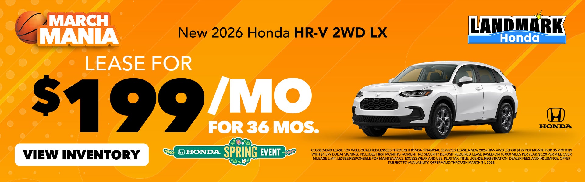 2026 Honda HR-V 2WD LX