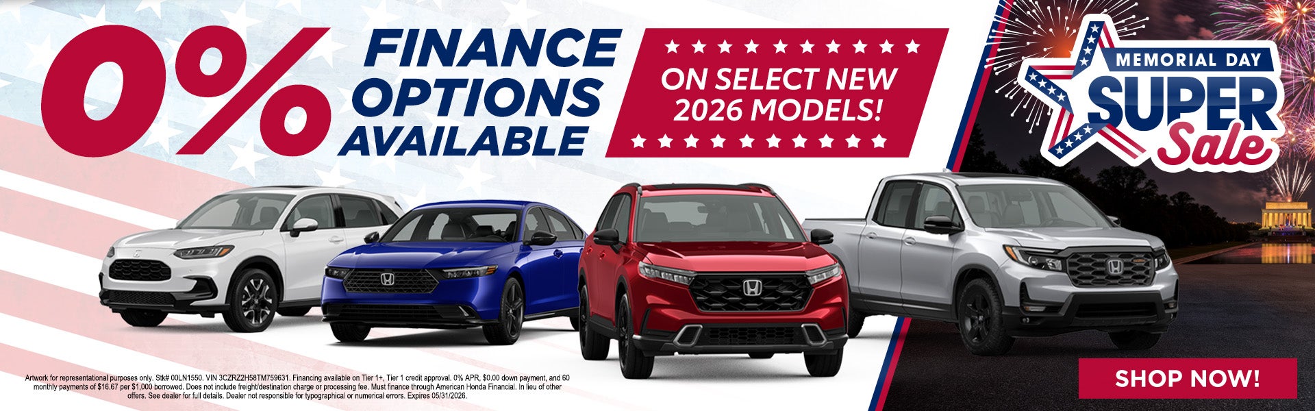 0% Finance Options Available