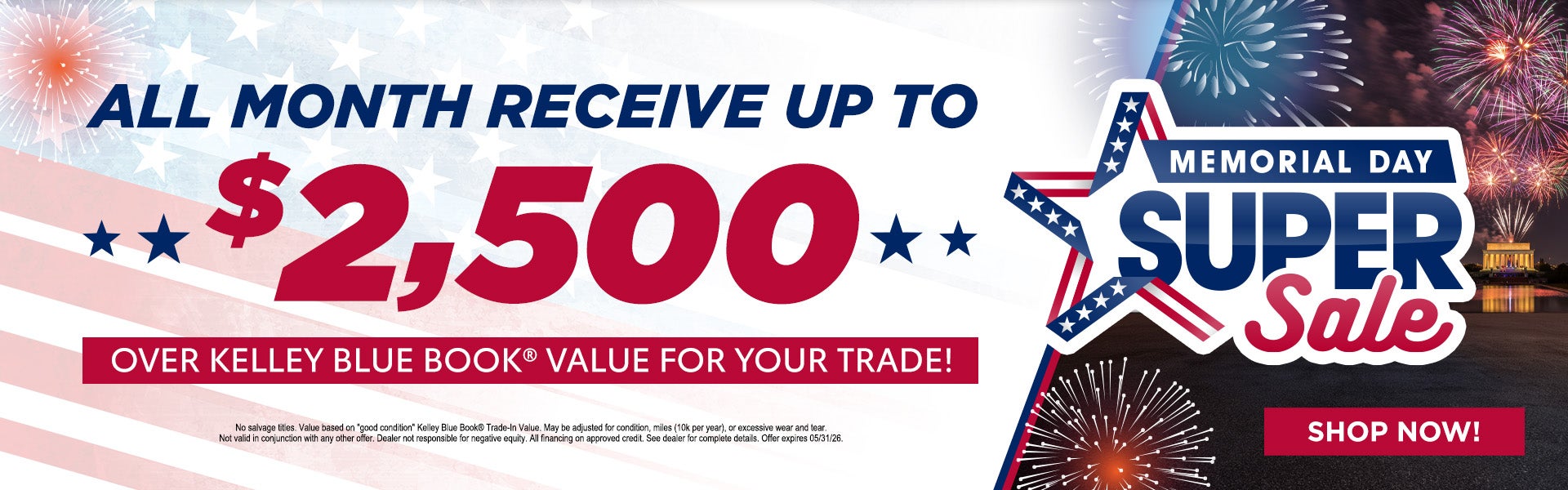 Memorial Day Super Sale
